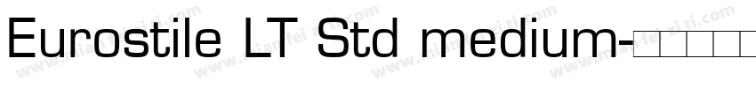 Eurostile LT Std medium字体转换